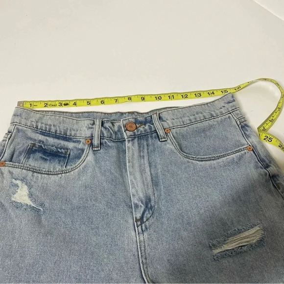 Blank NYC Barrow Vintage High Rise Cutoff Denim Jean Short After Shock Size 30 - Picture 9 of 9